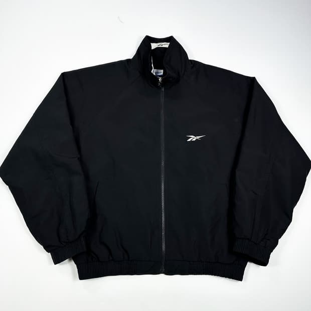 리복 클래식 오버핏 백로고 올드스쿨 바람막이 블랙 L