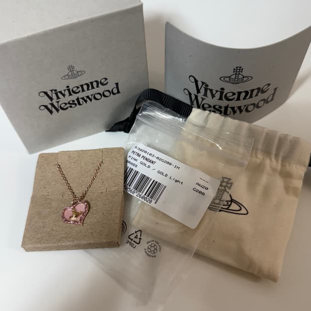 비비안웨스트우드 페트라 목걸이 핑크 골드