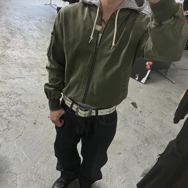 Rag Machine hood ma-1 jacket