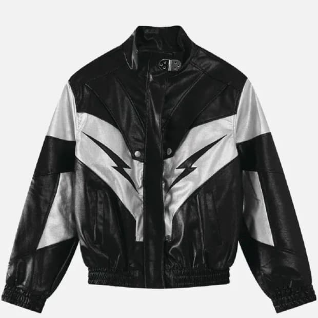 (새 상품M) Aelfric Eden 레이싱 파넬 가죽 자켓 (US)