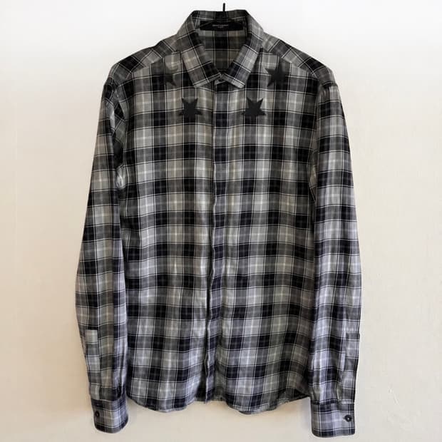 지방시 스타 타탄 체크셔츠