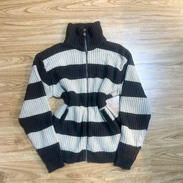 빈티지 초코 라떼 브라운 니트 집업 히메갸루 로걀 라떼 히메카지 고딕