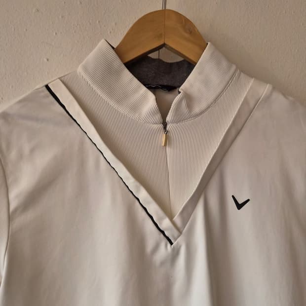 캘러웨이 여성 하프넥긴팔골프티셔츠 100사이즈