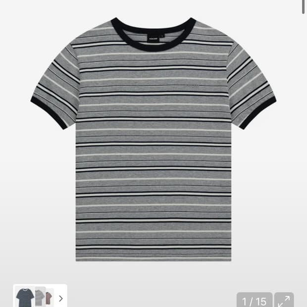 아캄 스트라이프 링거티 1사이즈 Striped Ringer Top