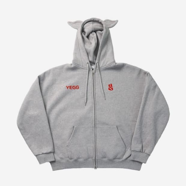 Yegg 예그 윙 후디 그레이