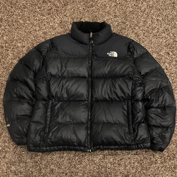 노스페이스 눕시700 구스다운 블랙 패딩