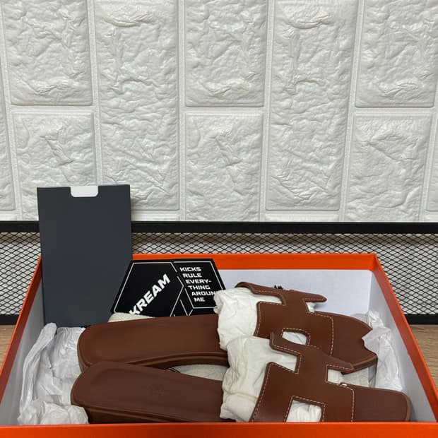 [36.5] 에르메스 오란 브라운 샌들