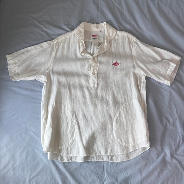 Danton 린넨 숏슬리브 셔츠