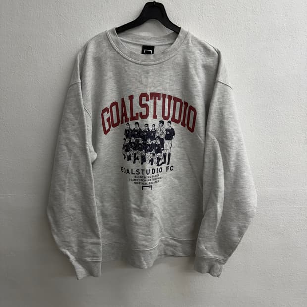 goalstudio 골스튜디오 맨투맨 티셔츠 그레이 L
