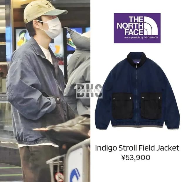 노스페이스 퍼플라벨 나나미카 인디고 스트롤 필드 자켓 (M사이즈)