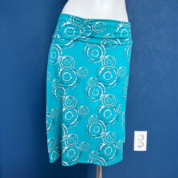 블루그린 빈티지 스커트