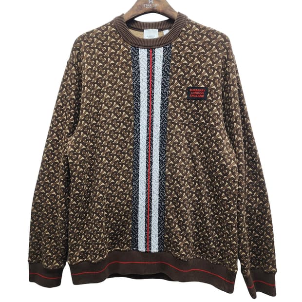 [M] Burberry 버버리 TB 모노그램 맨투맨 티셔츠
