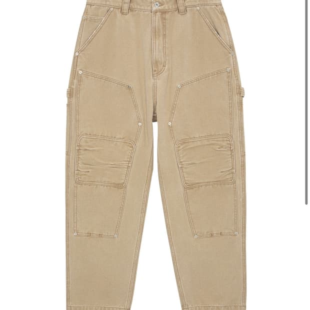 인세인개러지 더블니 워크팬츠 베이지
