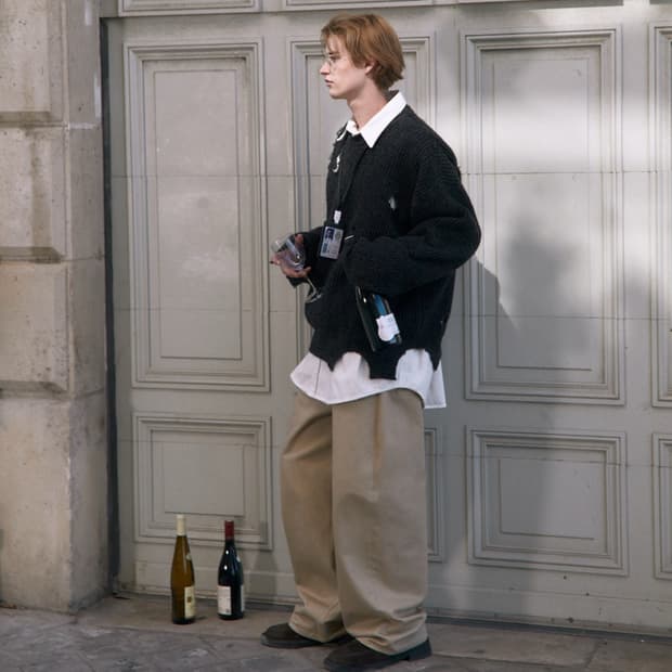 STU 에스티유 디스트로이드 니트 차콜 + 네임택