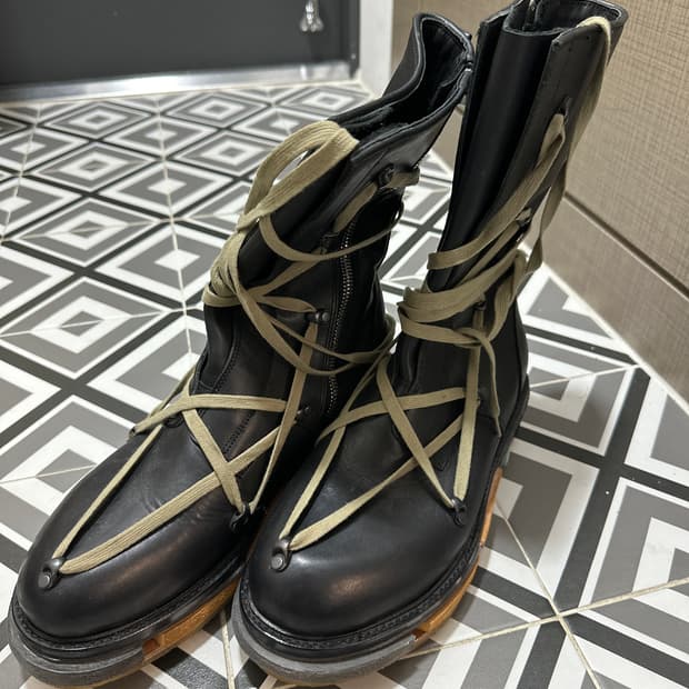 릭오웬스 메가 레이스 레고솔 부츠 43