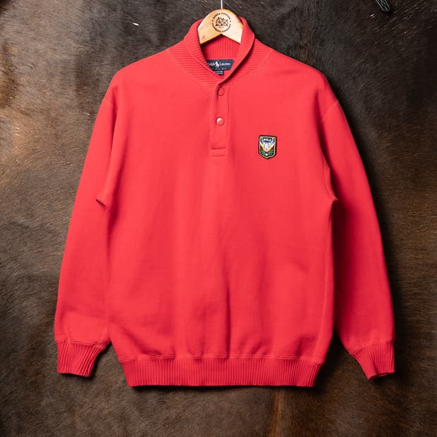 [95] 80s 폴로 랄프로렌 에스에치 숄카라 스웻셔츠 