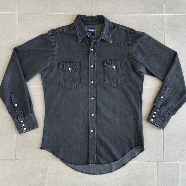 빈티지 랭글러 데님 셔츠