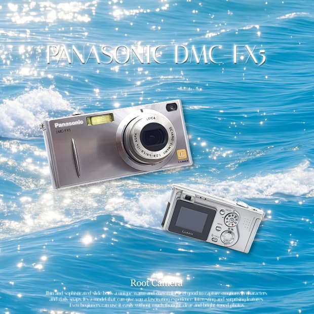 파나소닉 루믹스 FX5 실버 메탈릭✨빈티지 디카 디지털카메라