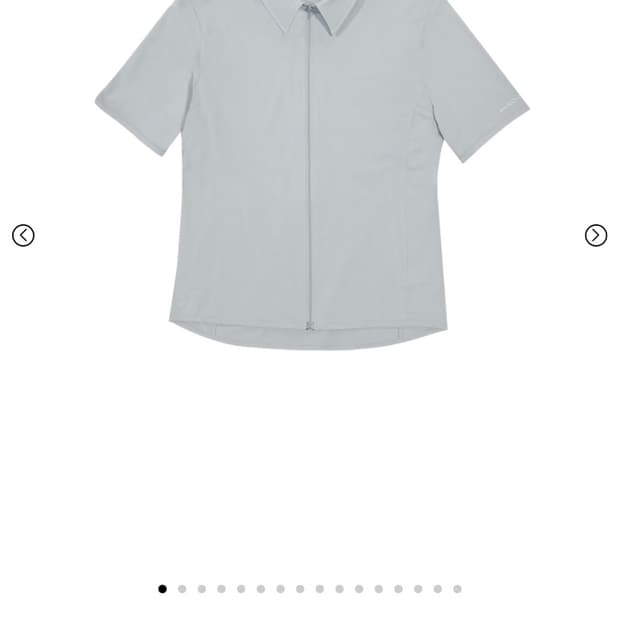 지초이 25-002 zip shirt sky grey