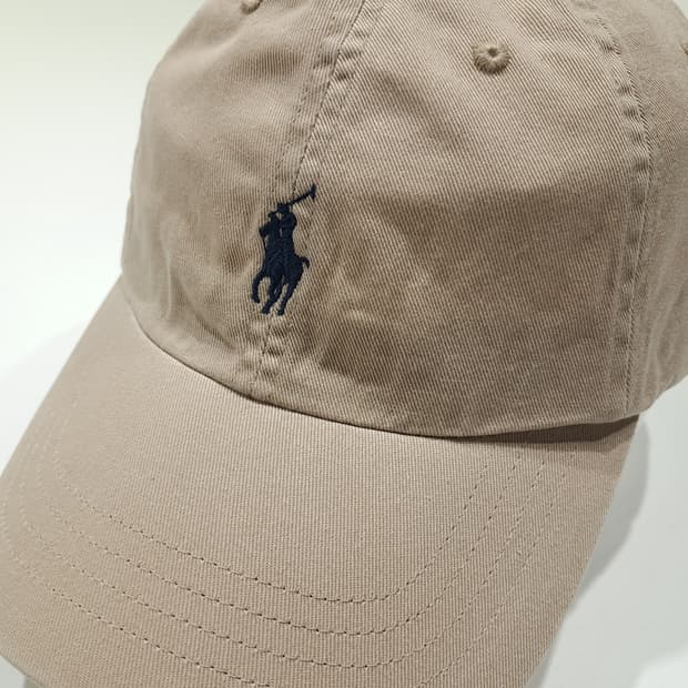 CL247 폴로 코튼 네이비포니 베이지 볼캡 모자