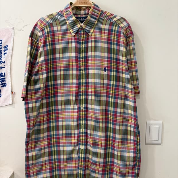 265. 폴로 체크 반팔 셔츠