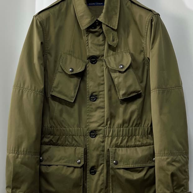 폴로 랄프로렌 파라슈트 캐나다군 유틸리티 올리브 필드 자켓