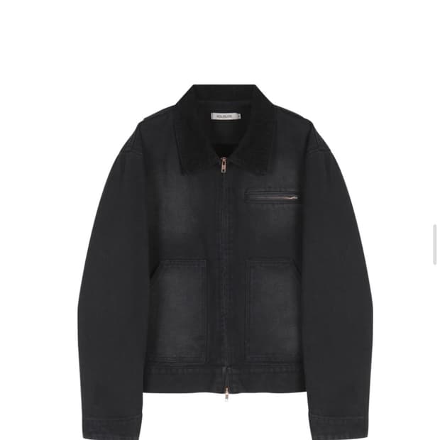 에드리엘로스 워시드 캔버스 워크 자켓 [블랙]