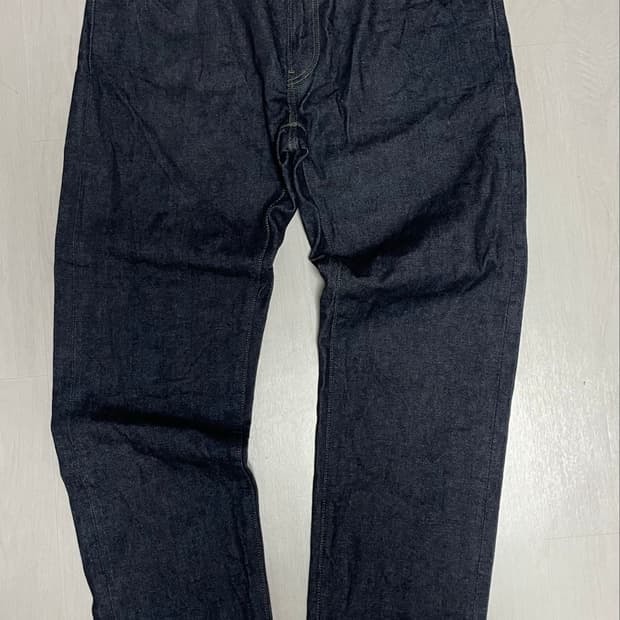 유니클로 레귤러핏진 셀비지 데님 38인치