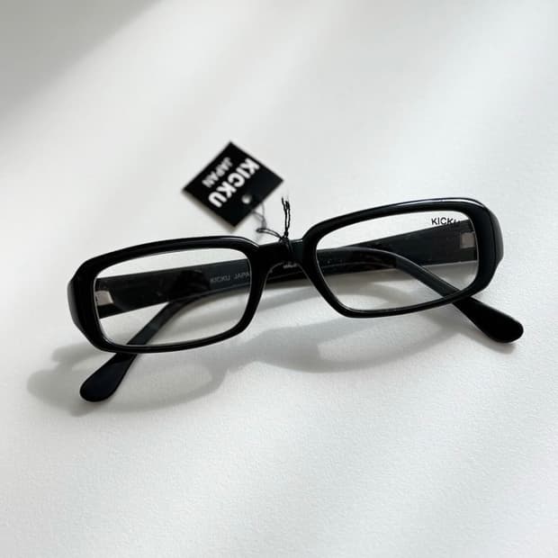 90s 뿔테 스퀘어 안경 (KICKU JAPAN)
