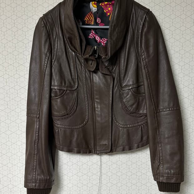 빈티지 램스킨 자켓