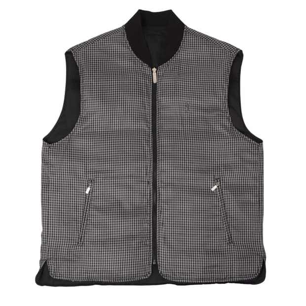 입생로랑 뿌르옴므 ysl 로고 리버시블 덕다운 베스트