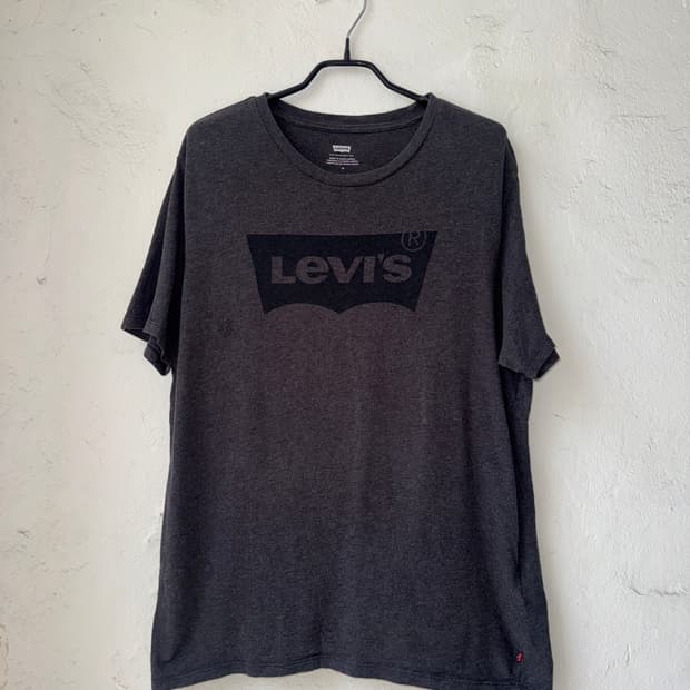 [M]levis 리바이스 다크그레이 박스로고 반팔티