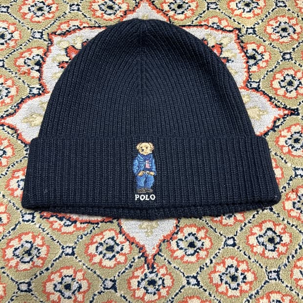 [OS] 폴로 랄프로렌 폴로베어 비니 블랙
