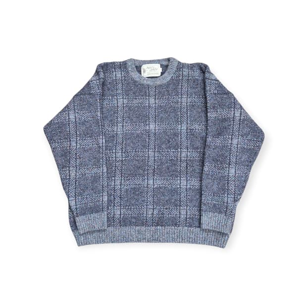 빈티지 체크 스웨터