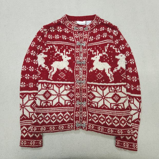 빈티지 노르딕 가디건 S