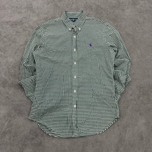 M 폴로 랄프로렌 긴팔 깅엄 체크 셔츠