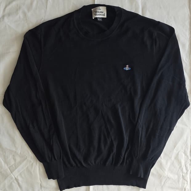 비비안 웨스트우드 코튼 스웨터 블랙 XL