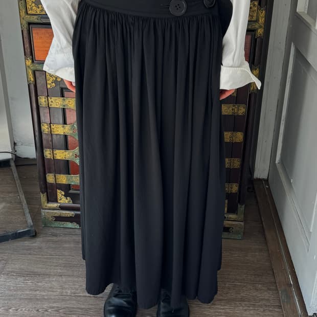 요지 야마모토 YS 버튼 랩 스커트