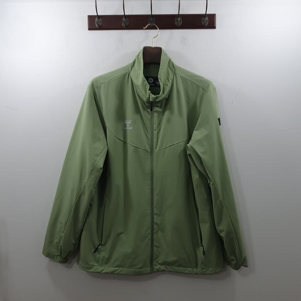 2XL 험멜 남성 그린 오버핏 스포츠 바람막이 자켓