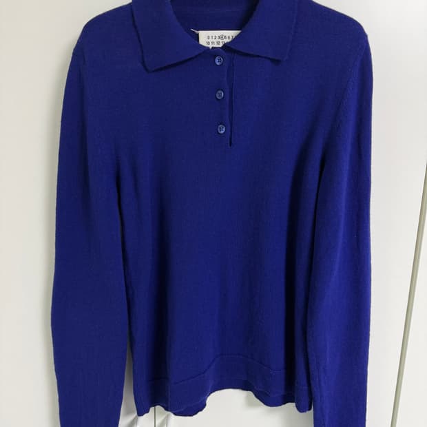 메종마르지엘라 엘보우 폴로 니트