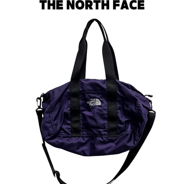노스페이스 나일론 숄더백 퍼플