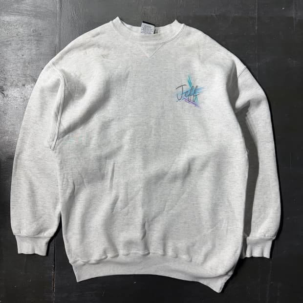 빈티지 스웻 화이트 ( XXL/OLD-7849 )
