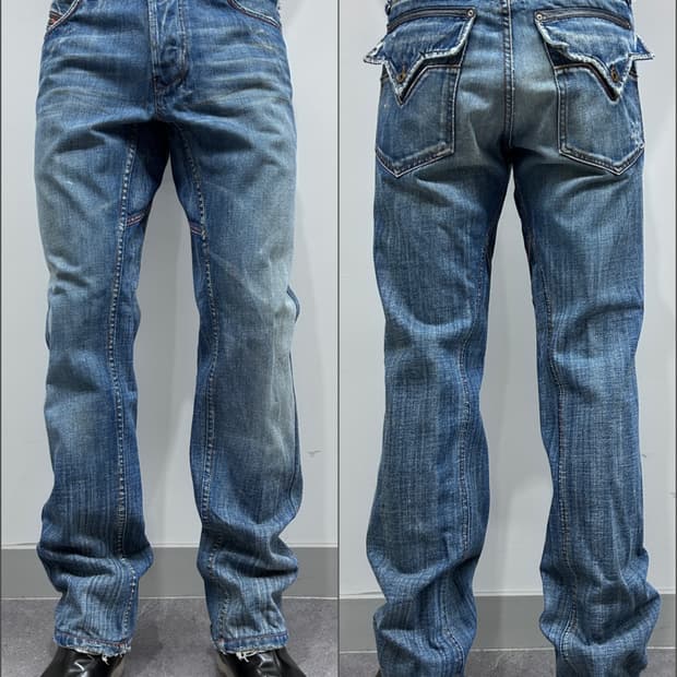 디젤 플렙 포켓 데님 팬츠