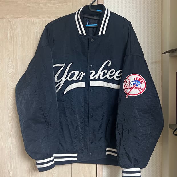 올드스쿨 뉴욕 양키스 봄버 나일론 바시티 자켓