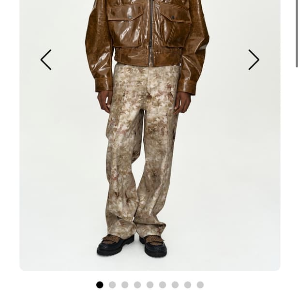 (새상품) FLOWER PRINTED WIDE-LEG JEANS, 30