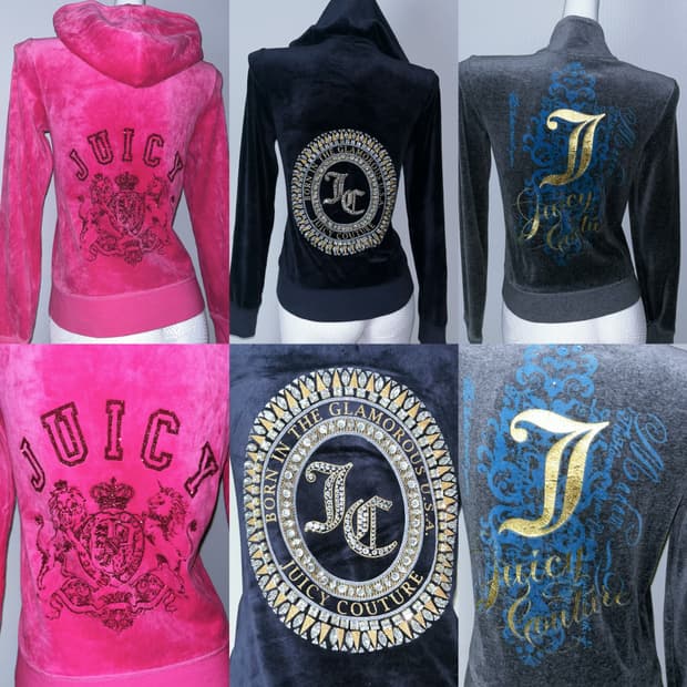 Juicy Couture 벨벳 갸루 와투케 대장템 모음 후드집업 져지 