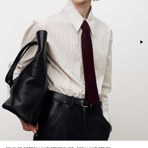 [M] 토니웩 25FW 브러쉬드 코튼 멀티 스트라이프 셔츠