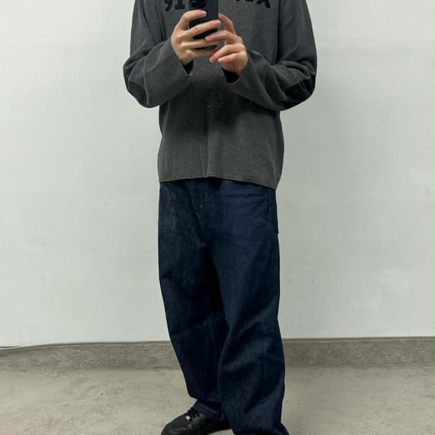 [XL] 아르마니 익스체인지 버튼 A/X 코튼 니트 스웨터