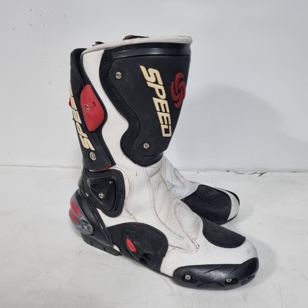 SPEED 레이싱 부츠(B1001)화이트 블랙 260mm