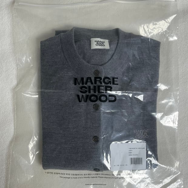 마지셔우드 크루넥가디건 그레이 판매